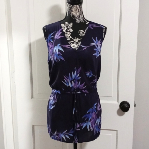 Rails Pants - 🆕️ 💜HTF Rails💜 - Riley Navy/Purple Wisteria Print Romper